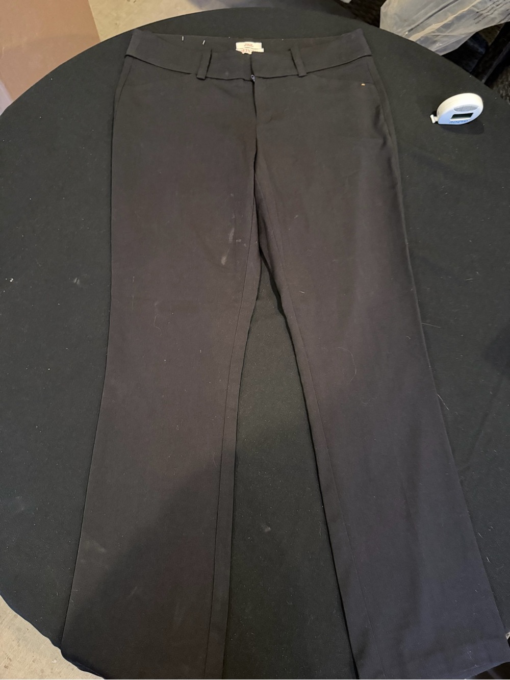 Merona Modern Fit Black Stretch Dress Pants Size 6 Bootcut Work Trousers